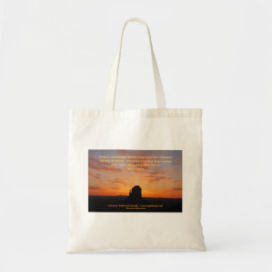Tote Bag Aube Fourre-tout de vallée de monument de Rachel