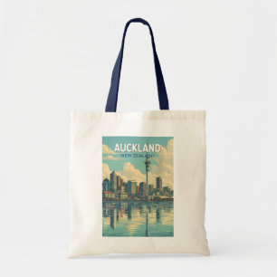 Tote Bag Auckland Nouvelle-Zélande Illustration Voyage Art
