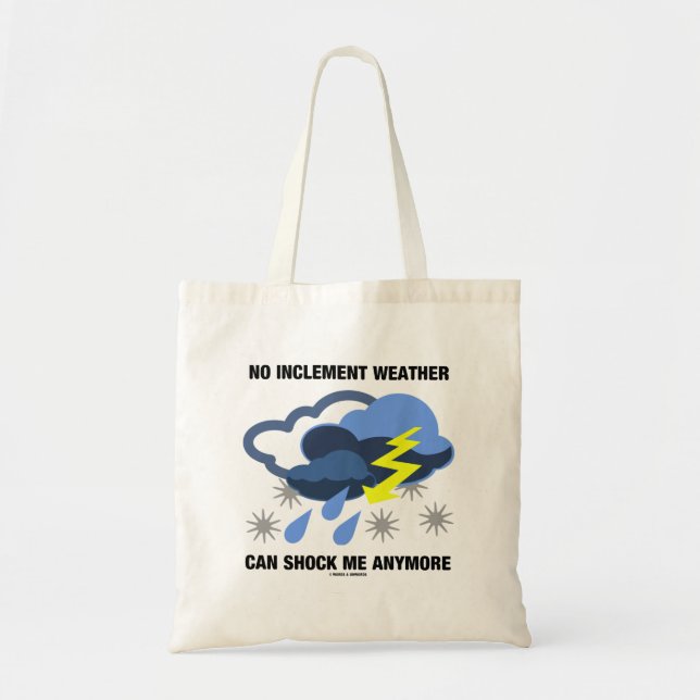 Tote Bag Aucun Inclément Météo Ne Peut Me Choquer Encore Un (Devant)