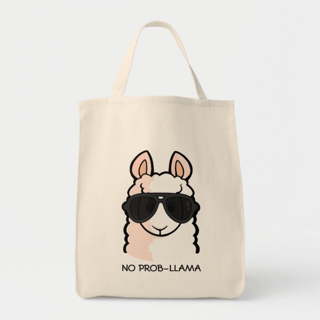 Tote Bag Aucun Prob-Lama (Devant)