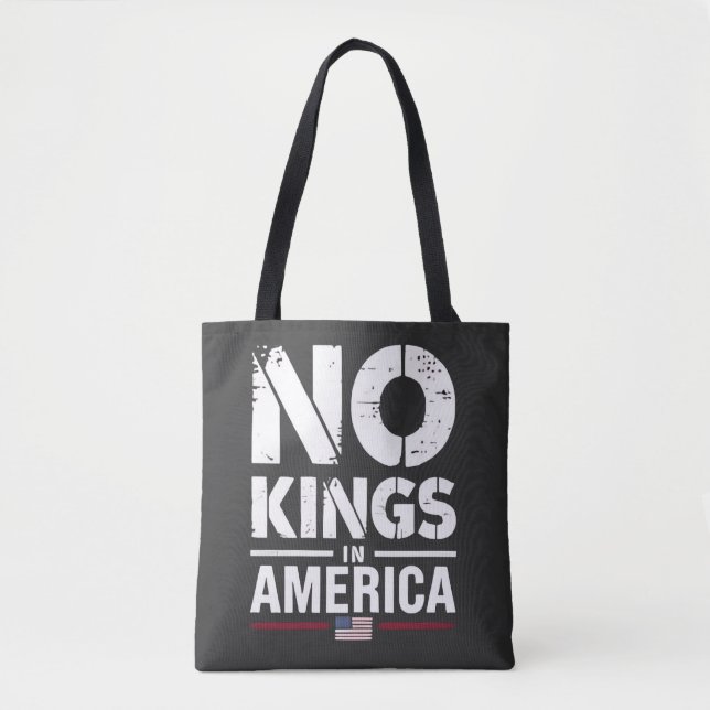 Tote Bag Aucun roi en Amérique Drapeau patriotique américai (Devant)