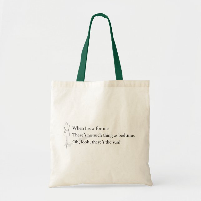 Tote Bag "Aucune une telle chose comme l'heure du coucher" (Devant)