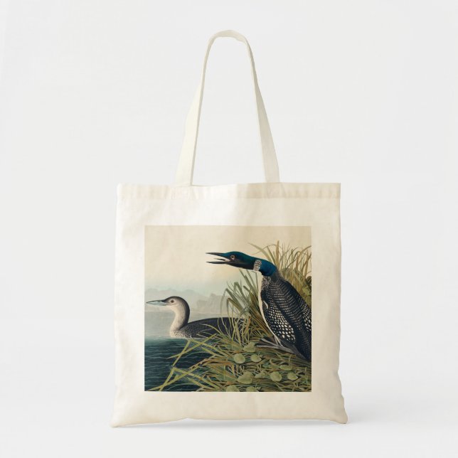 Tote Bag Audubon Bird Loon Diver Classic (Devant)
