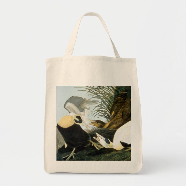 Tote Bag Audubon : Canard d'Eider (Devant)