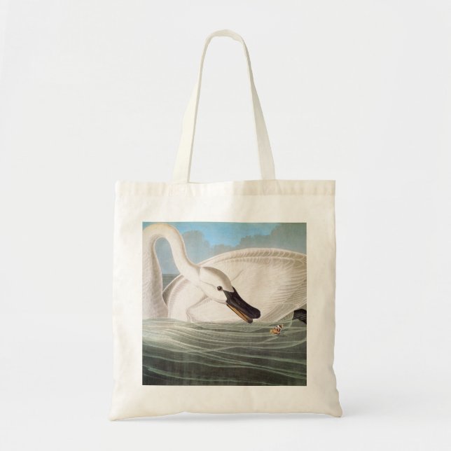 Tote Bag Audubon : Cygne de trompettiste (Devant)