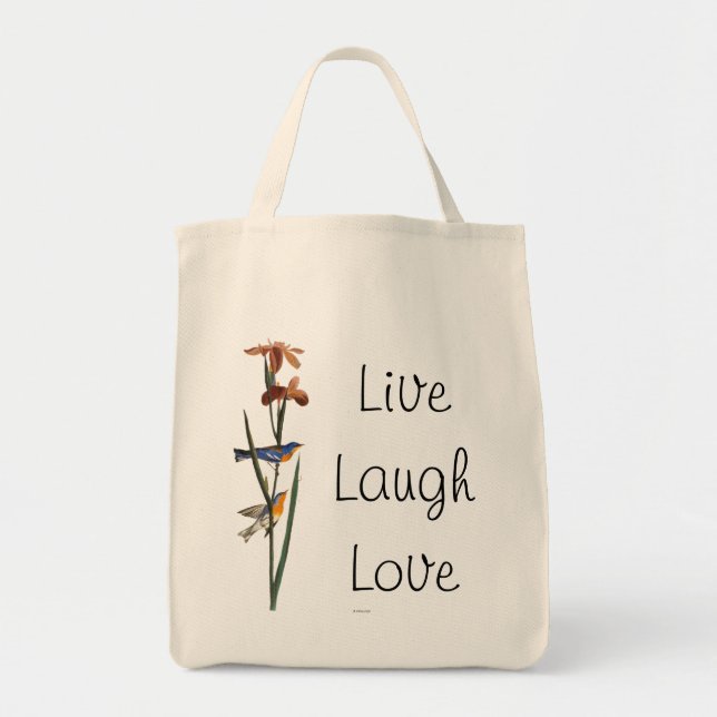 Tote Bag Audubon : Fauvette (Devant)