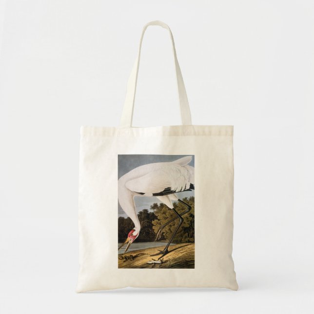 Tote Bag Audubon : Grue de huée (Devant)