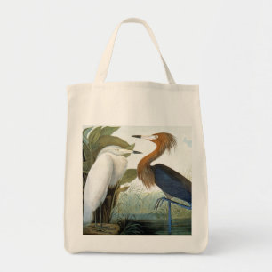 Tote Bag Audubon : Héron rougeâtre ou héron pourpre