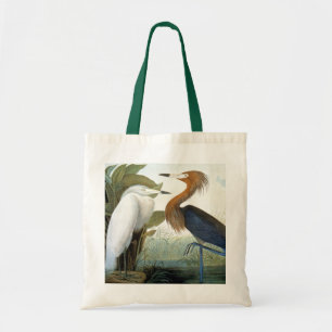 Tote Bag Audubon : Héron rougeâtre ou héron pourpre