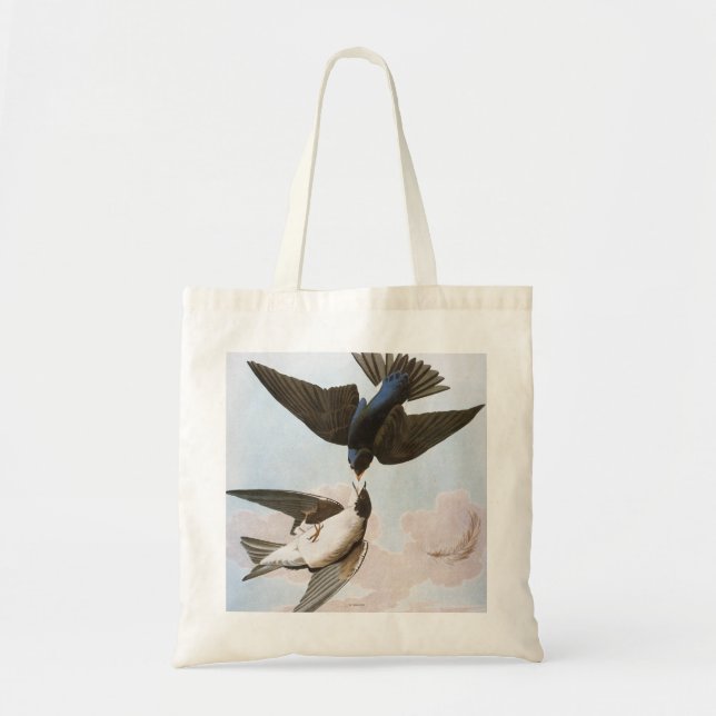 Tote Bag Audubon : Hirondelle d'arbre (Devant)