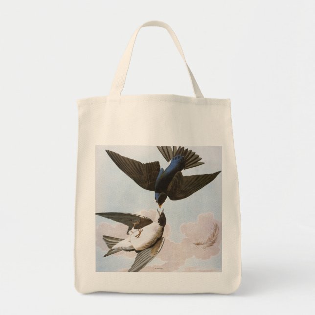Tote Bag Audubon : Hirondelle d'arbre (Devant)