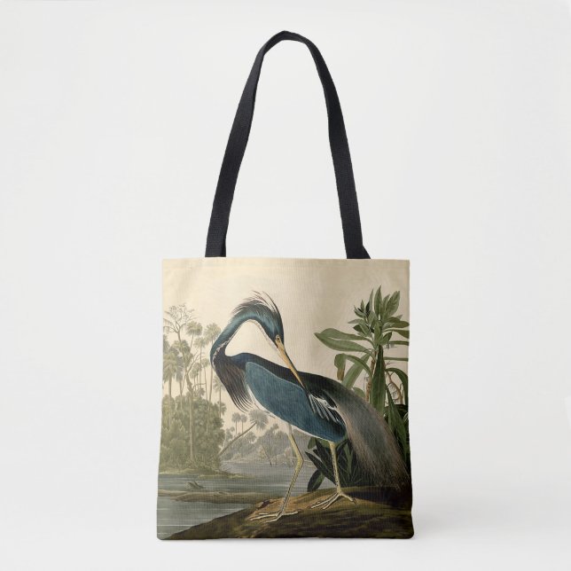 Tote Bag Audubon Louisiana Heron Birds America Art (Devant)
