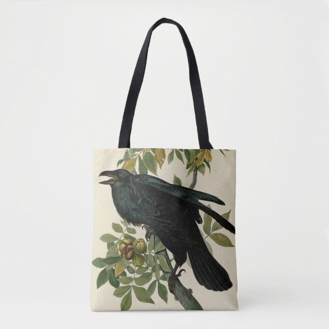 Tote Bag Audubon Raven Oiseau classique (Devant)