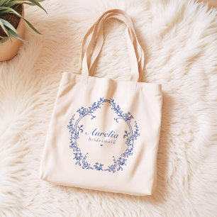 Tote Bag AURELIA Chinoiserie Quelque Chose De Bleu Demoisel