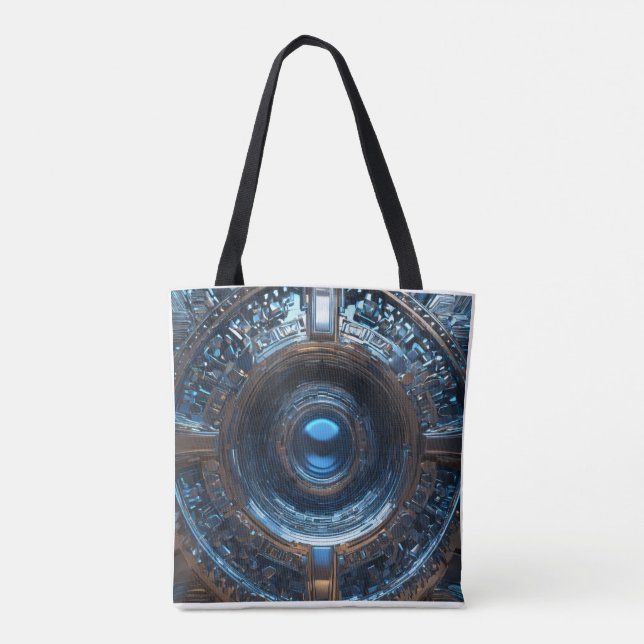 Tote Bag AUREVA Core : Le Nexus Platine (Dos)