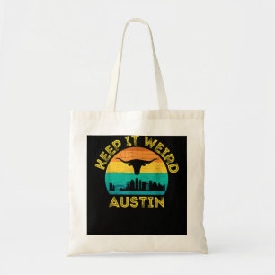 Tote Bag Austin, Texas Gardez-Le Bizarre Longhorn