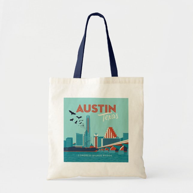 Tote Bag Austin, Texas | Pont de l'Avenue du Congrès (Devant)