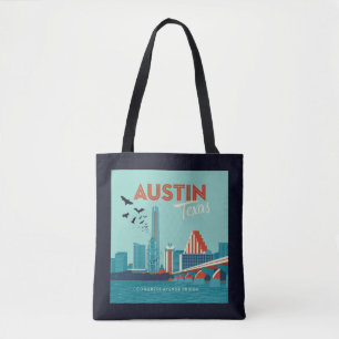 Tote Bag Austin, Texas Pont de l'Avenue du Congrès