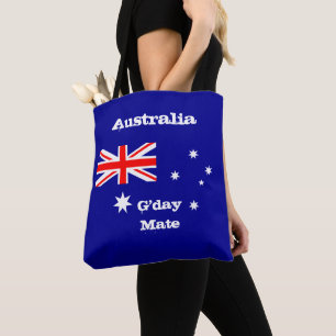 Tote Bag Australian Flag & G. day Mate, mode Australie