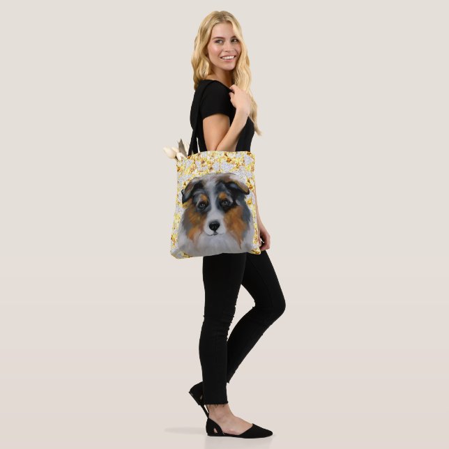 Tote Bag Australian Shepherd   (Sur le modèle)