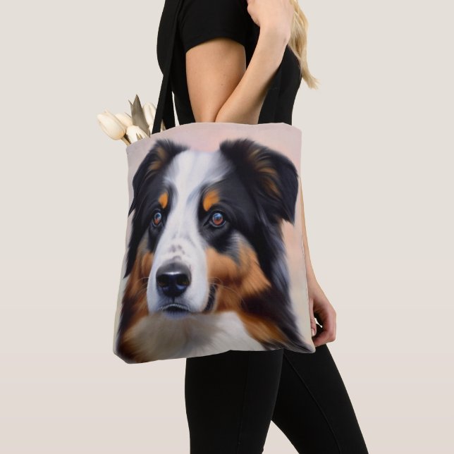 Tote Bag Australian Shepherd Kopf -  (De près)