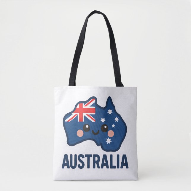 Tote Bag Australie Kawaii Fusion - Bold & Adorable (Devant)