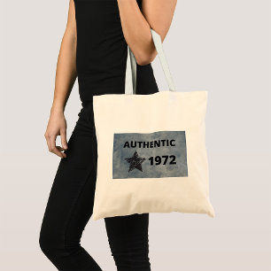 Tote Bag Authentique 1972 Vintage Star Retro Anniversaire D