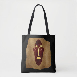 Tote Bag Authentique art facial tribal aborigène abstrait