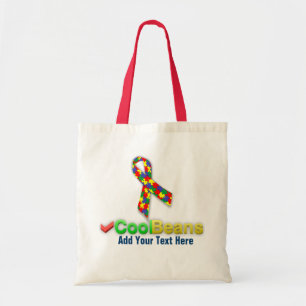 Tote Bag Autisme Cool haricots Budget Fourre-tout