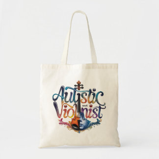 Tote Bag autistic and violinist
