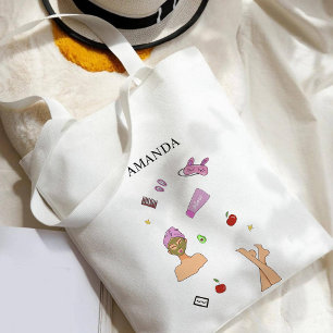 Tote Bag Auto-soins, illustration de mode