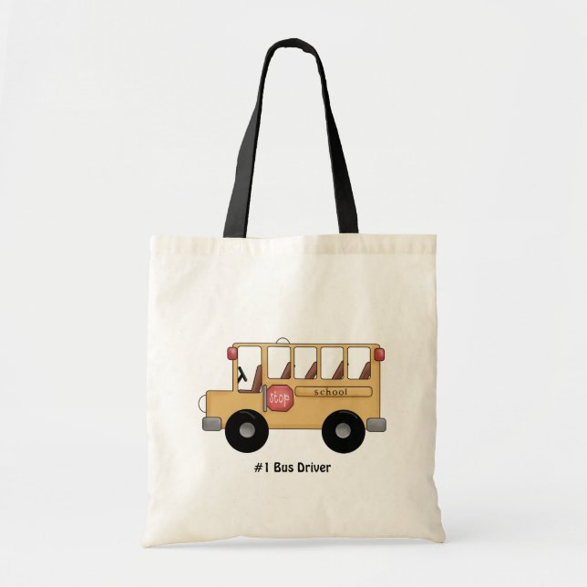 Tote Bag Autobus scolaire (personnalisable) (Devant)