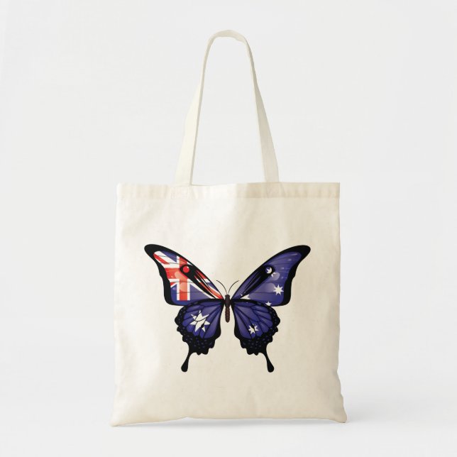 Tote Bag Autocollant du drapeau à queue noire australien (Devant)