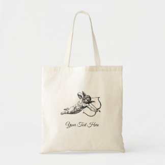 Tote Bag Autocollant Étiquette Amour Chérubin Vintage