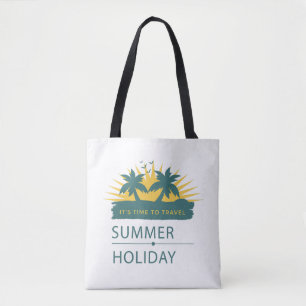 Tote Bag Autocollant pour ordinateur portable Vintage Été E