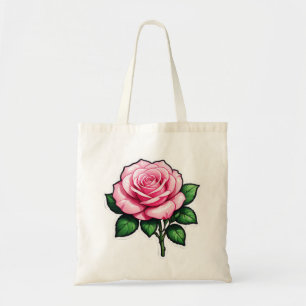 Tote Bag Autocollant transparent rose