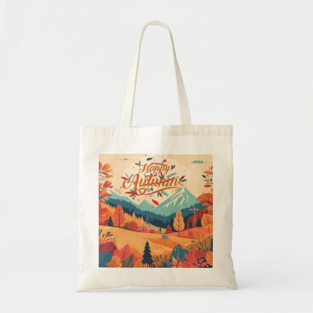 Tote Bag Automne/Automne/feuille/coloré (Devant)