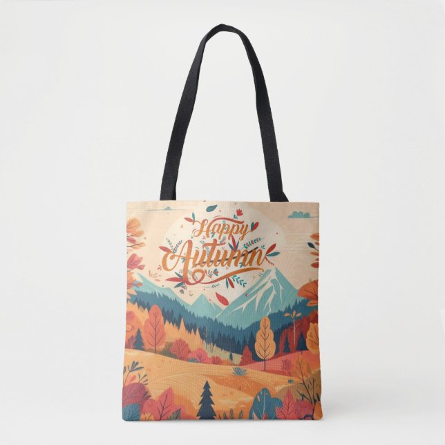 Tote Bag Automne/Automne/feuille/coloré (Devant)