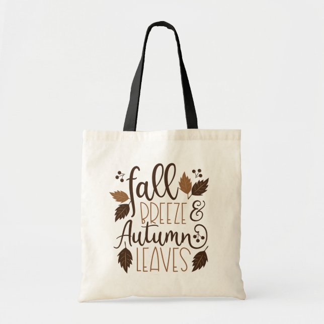 Tote Bag Automne Breeze Feuilles d'automne (Devant)