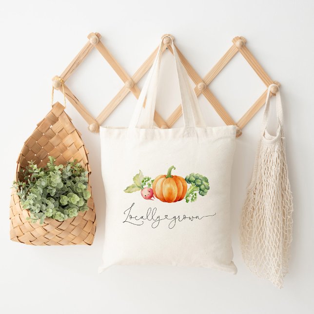 Tote Bag Automne Cultures locales de légumes ferme citrouil (Créateur téléchargé)