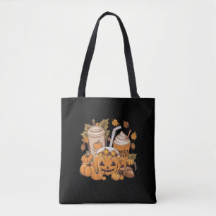 Tote Bag Automne Famille Halloween Thanksgiving mignon Auto