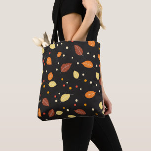 Tote Bag Automne Feuilles Automne Motif