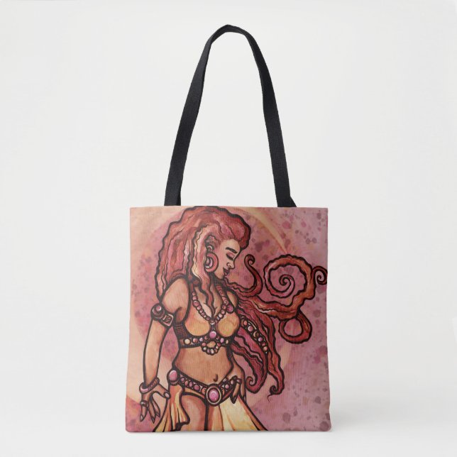 Tote Bag Automne Lune Danse du ventre Déesse (Devant)
