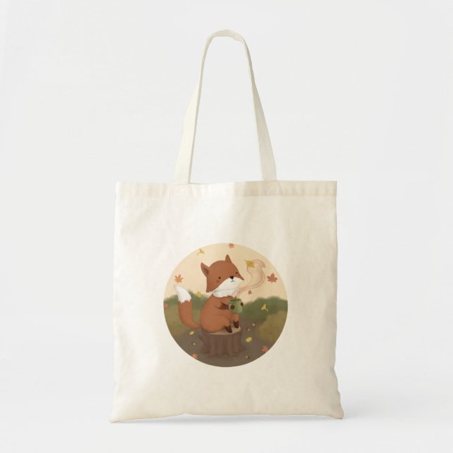 Tote Bag Automne magnifique : Fox (Devant)