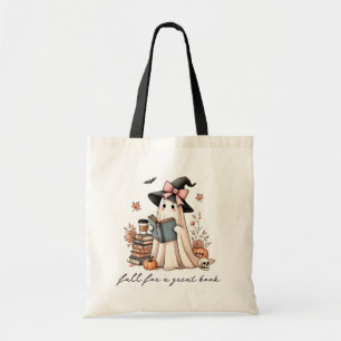 Tote Bag Automne Pour Un Grand Livre Halloween Mignonne Ens