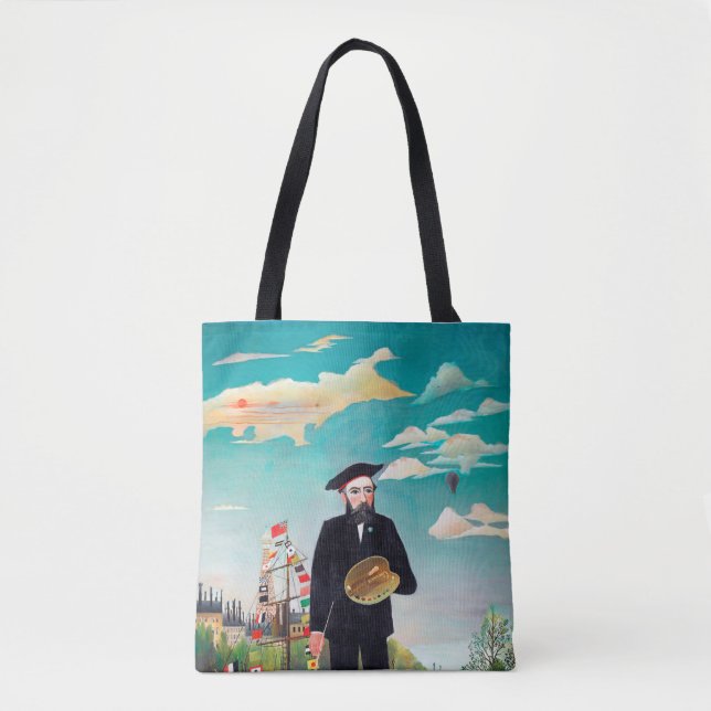Tote Bag Autoportrait, Paysage, Rousseau (Devant)