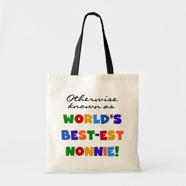 Tote Bag Autrement connu comme cadeaux de Meilleur-est Nonn (Devant)