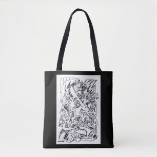 Tote Bag Autres plans de ici, dessin à encre