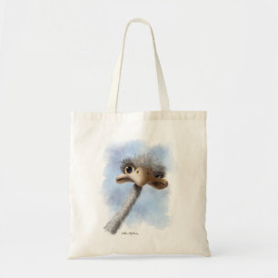 Tote Bag Autruche caricaturée drôle