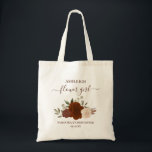 Tote Bag Autumn Boho Roses Elegant Flower Girl Wedding<br><div class="desc">These beautiful tote bags are a wonderful way to thank your flower girls for being part of your wedding party. They feature a lovely fall or autumn boho chic floral design with a cluster of hand painted watercolor roses and leaves in earthtone shades of rust orange, burnt umber, sienna, and...</div>